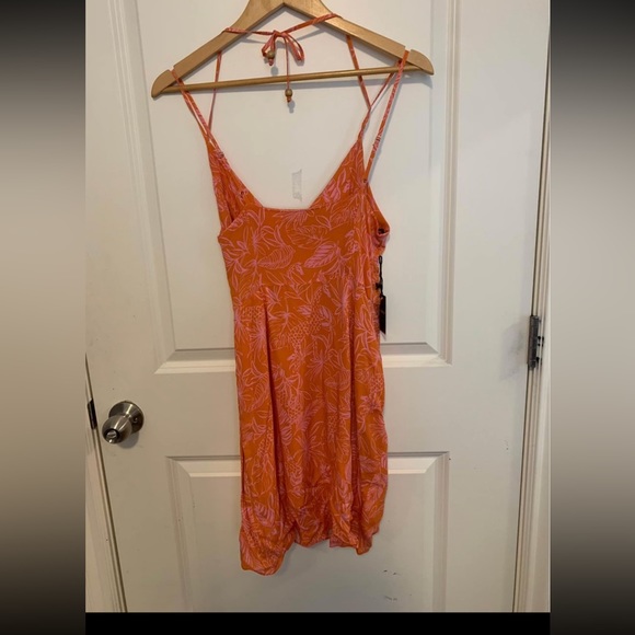 Giraffe and leaf-print twist-front dress NWT - Picture 8 of 9